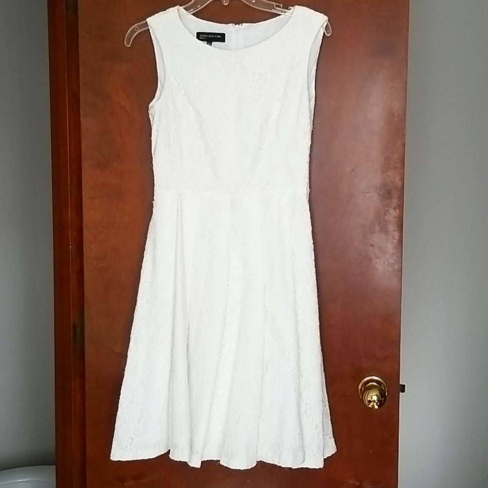 Jones New York White Lace Dress
